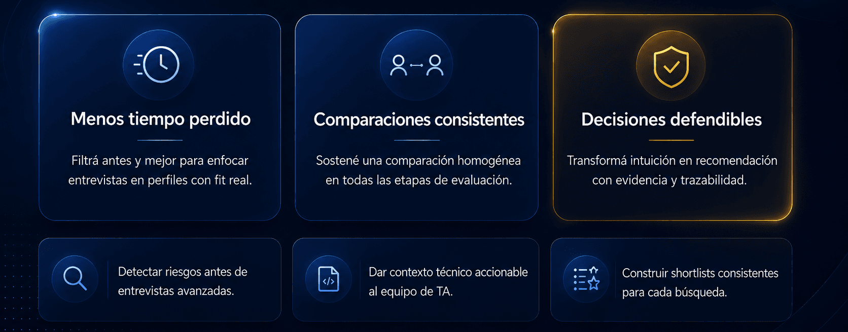 Beneficios principales de Brumio para equipos de selección y delivery